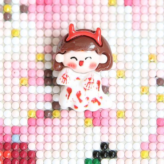 5 st diamantmålningssökare Lätt att använda söt tecknad form diamantmålningsmagnethållare