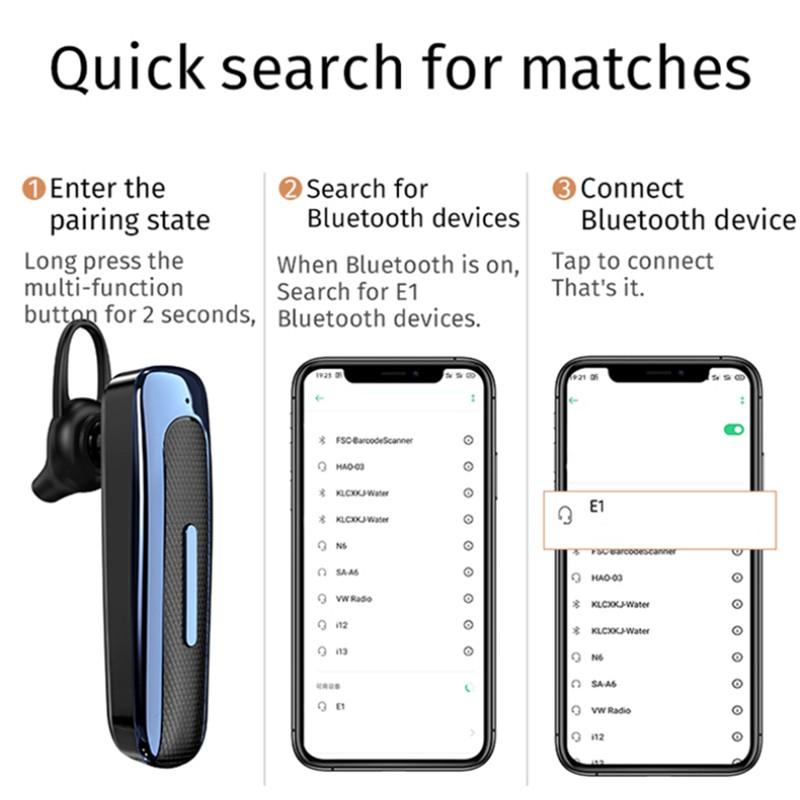 Auricolare Wireless Bluetooth 5.0 In-Ear Singolo Mini Auricolare Invisibile  Chiamate Vivavoce Stereo Music Headset con microfono acquista in modo  economico — spedizione gratuita, recensioni reali con foto — Joom