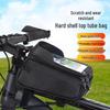 Waterproof Bicycle Front Beam Bag - Mountain Bike Phone Holder & Storage Pouch