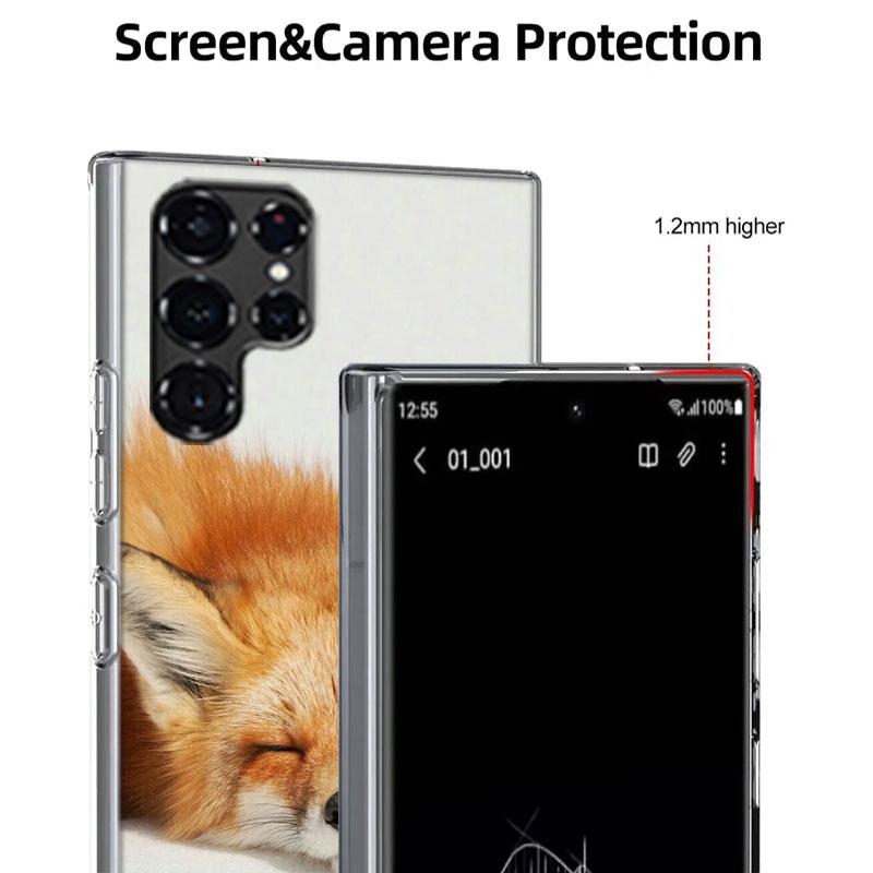 The Red Fox in Winter Ice and Snow Cases Phone Case for Samsung Galaxy S26 Ultra S25 Edge S24 S23 FE S21 Plus S20 S22 S10 Cover