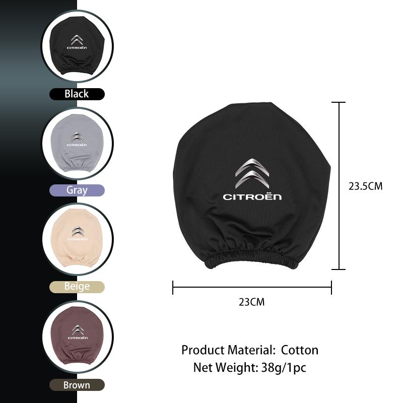 Pokrowiec na zagłówek samochodu Miękki pokrowiec na zagłówek siedzenia Pokrowiec na zagłówek samochodu Pokrowiec pyłoszczelny Do Citroen C4 C3 C5 C1 C2 Berlingo Celysee
