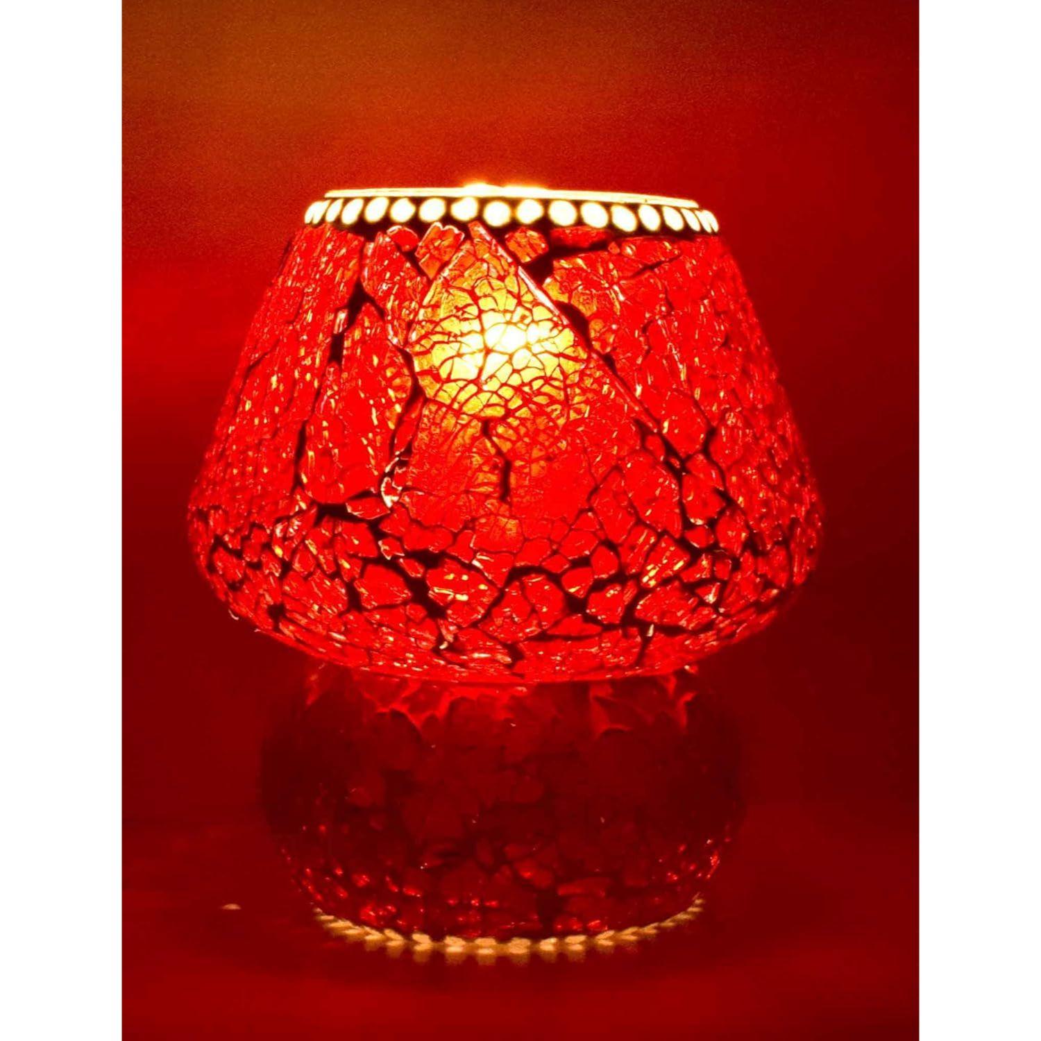 

Мозаичная стеклянная лампа в форме гриба для украшения дома/офиса/фестиваля (Лампа в комплект не входит) ( 17 см)