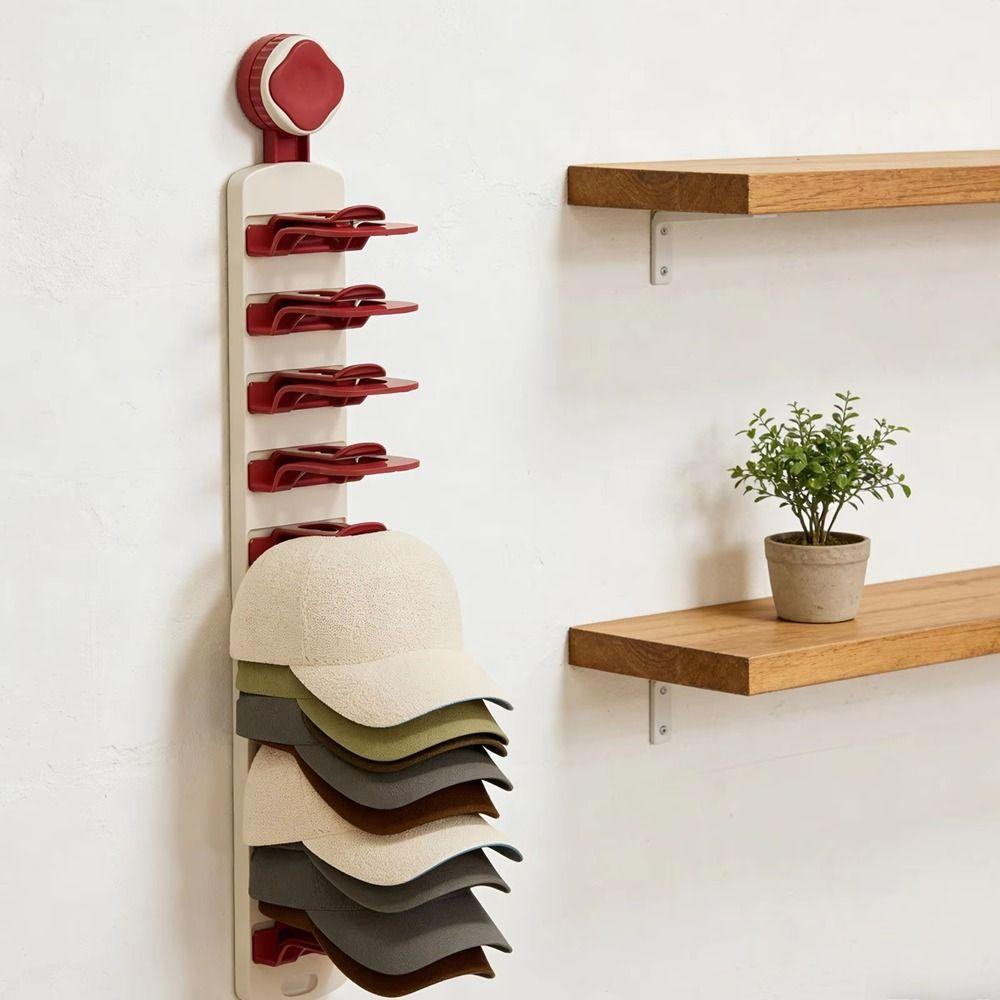 No-Drill Multi-layer Hat Rack Large Capacity Hat Storage Clips Cap Storage Holder  Baby Hats