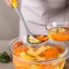 3Pcs/Set Heat Resistant Kitchenware Food Grade Silicone Kitchen Accessories Soup Ladle Spatula Draining Spoon Non-Stick Utensils