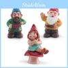 Playful Pvc Christmas Elf Dwarf Gnome Goblin Family Decorative Figurine Assortment