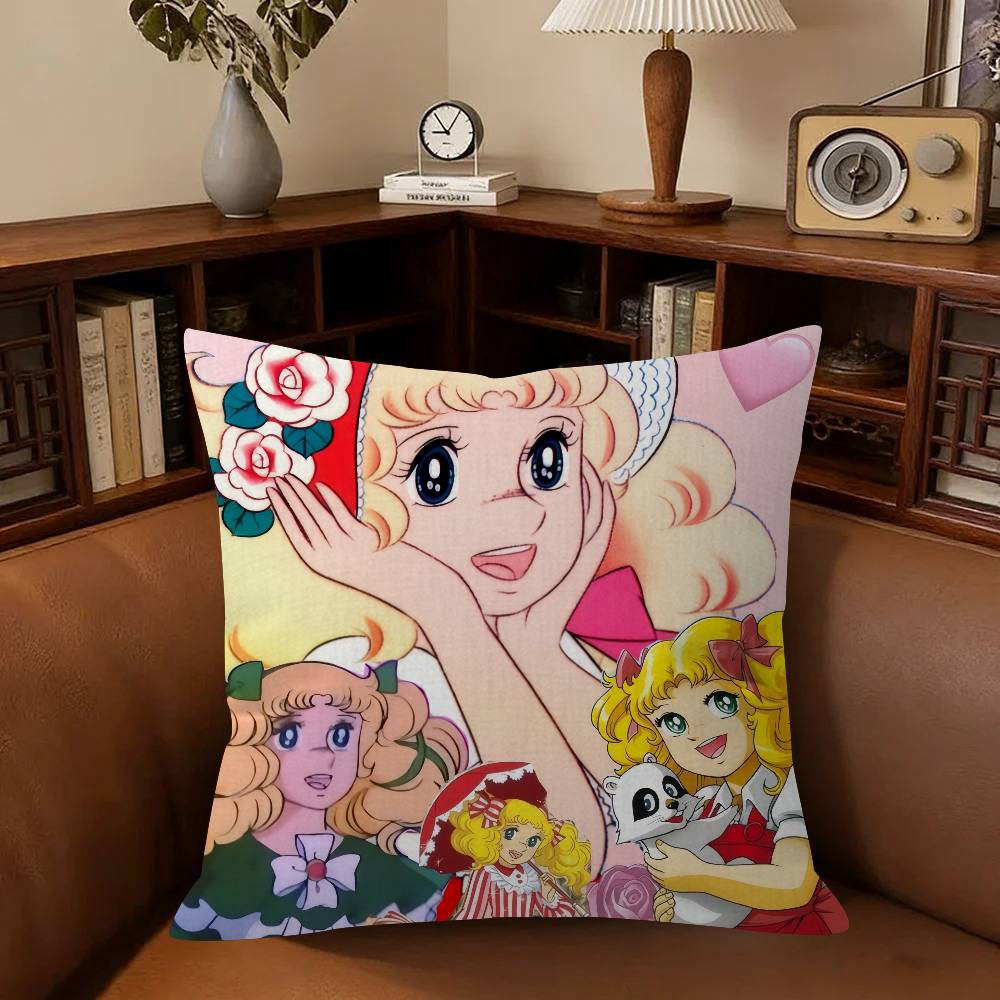 Anime Candy Candy Cushion Cushion Cover Car Throw Pillow Case For Sofa Car Christmas Gift