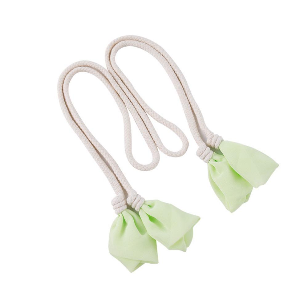 2PCS Minimalist Curtain Tieback Mesh Flower Curtains Tie Rope Ornament Curtain Buckle  Living Room