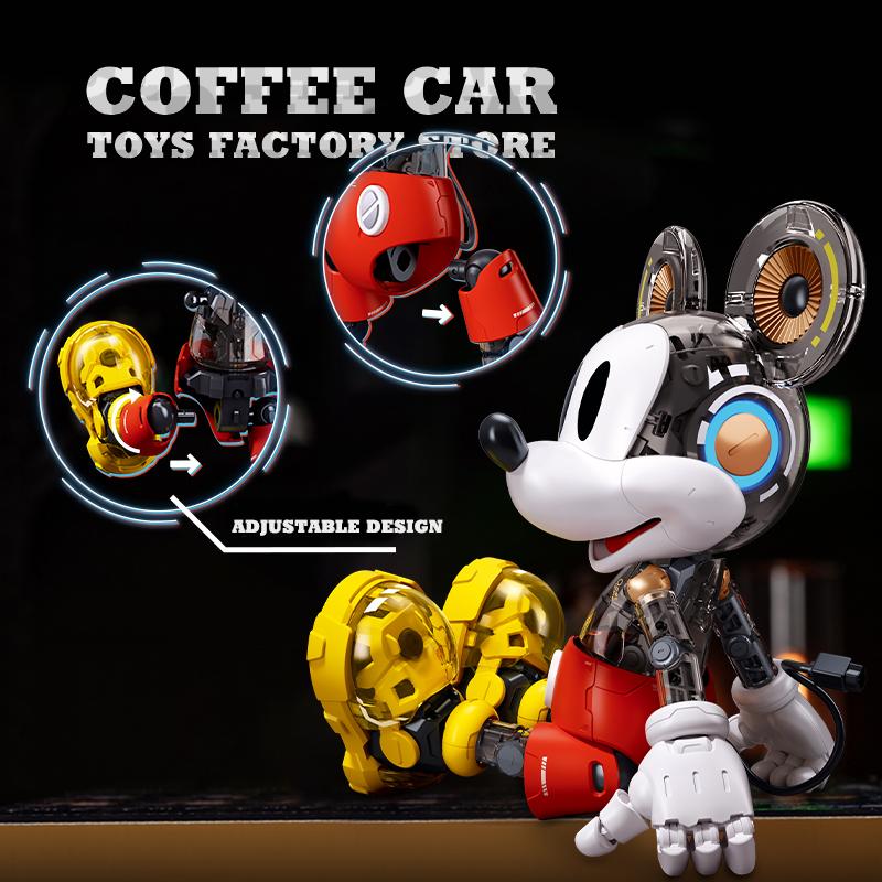 30cm Mickey Mouse Bricks 3D Model Cute Anime Building Blocks Dolls Action Figure Assembly Toy Cartoon Decor Birthday Gift