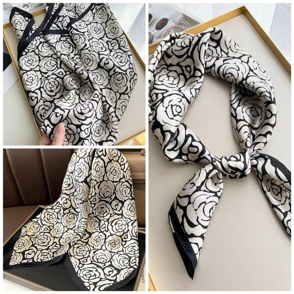 Eleganti Foulard di Seta da Donna Con Centinaia di Camicie, Assistenti di Volo, Decorazione Professionale, Protezione del Collo, Foulard, 70 Foulard Quadrati Piccoli.
