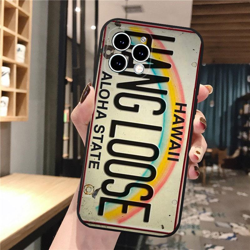 Phone Case For iPhone 17 Pro Max Air 16 15 14 13 Pro Max 15 16 Pro 15Plus SE Retro License Plate  Mobile Phone Case Funda