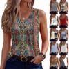 Womens Tank Tops Sleeveless Loose Fit Tops V Neck Pleated Shirts Basic Tees