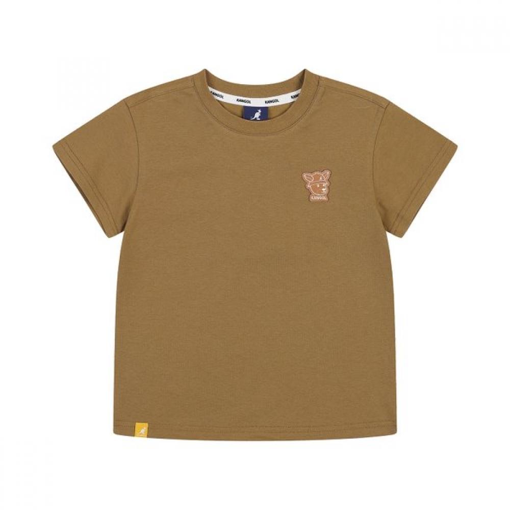 KANGOL KIDS Coolmax Свободная Патч-футболка Rb 0006 Хаки Khaki/100