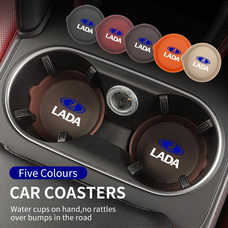 Handle-equipped silicone cup coaster For Lada Vesta Niva Samara Kalina Largus Priora Xray Granta ZZ1