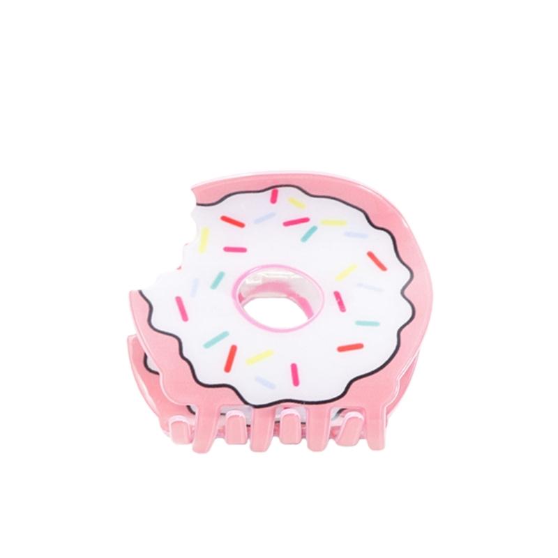 

Korean Doughnuts Shape Hair Clip For Women Girl NonSlip Grip PVC Ponytail Holder Hair Styling Accessory for Daily Wear белый