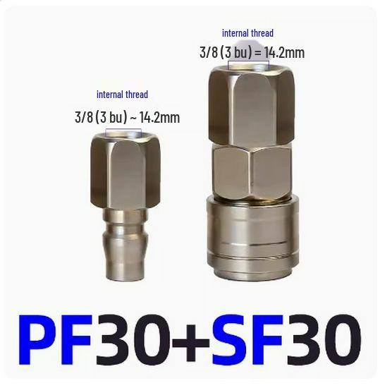 C-Type Self-Locking Air Hose Quick Connector for Compressors & Pneumatic Tools