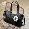 Fromheaven Ldip Keyring Included Big Size Leather Shoulder Cross Bag