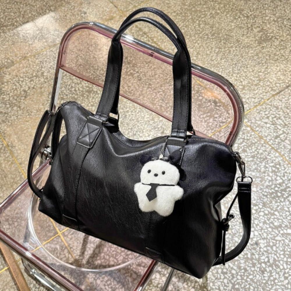 Fromheaven Ldip Keyring Included Big Size Leather Shoulder Cross Bag