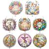 Easter DIY 2D Flat Acrylic 5D Diamond Art Painting Window Pendants Diamond Painting Rhinestone Pendant for Home Decor