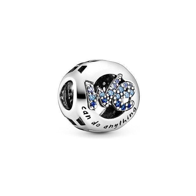 925 Sterling Silver Rose Gold Daisy Cactus Charm Beads Fit Original Fasion Charm Bracelet DIY Women's Jewelry Gift