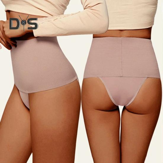 Women High Waist Control Belly Briefs Solid Color Body Shaper Slimming Panties Elastic Trainer Butt Lifter Shapewear