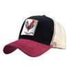 European & American Retro Cotton Embroidered Animal Mesh Baseball Cap