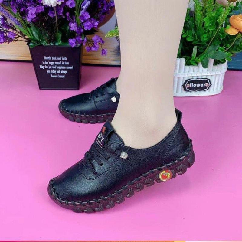 Handmade beef tendon soft-soled mother shoes women's spring and summer new flat-soled single shoes casual