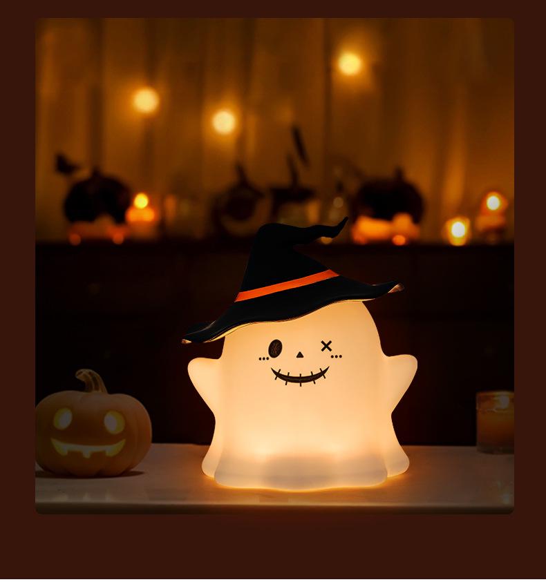 Creative Ghost Silicone Night Light - Halloween Bedroom Gift & Atmosphere Decor