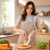 3 in 1 Stainless Steel Vegetable Peeler Grater Kitchen Tool Overlapping Design Multi-Functional Handheld Food Shredder for Home Use