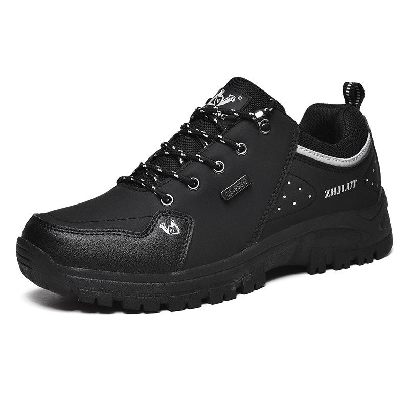 Autumn/Winter Outdoor Low-Top Hiking Shoes for Men & Women - Cotton Lined