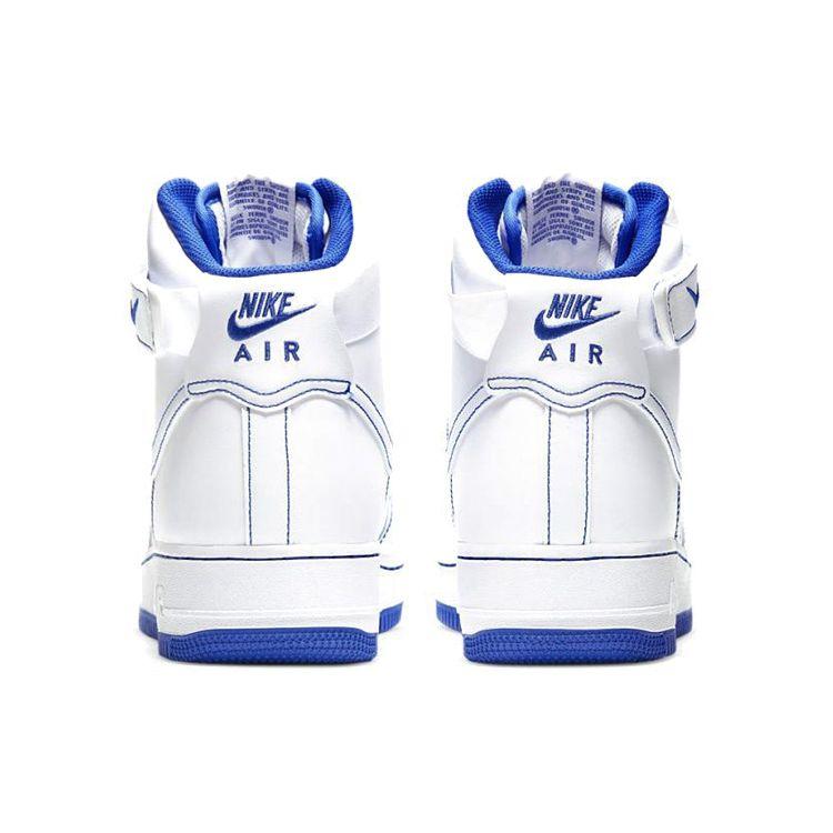 Nike Air Force 1 High Royal Blue Men Sneakers White CV1753-101