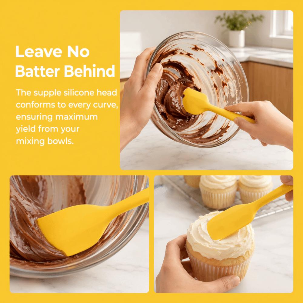 Heat Resistant Cold Resistant Silicone Kitchen Spatula Baking Scraper Home Restaurant Hotel
