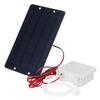 5W Fish Tank Oxygenator Aquarium Pond Oxygen Aerator Air Pump Solar Power Oxygenator Water Oxygen Pump with Oxygen Pipe Air Bubble Stone