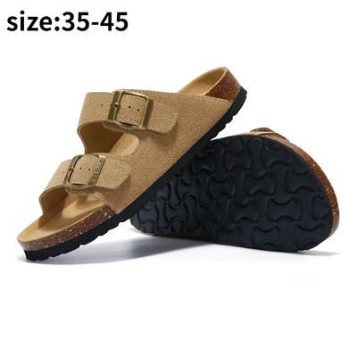 Pantofole Piatte Donna Uomo Pantofole Lusso Interno Fondo Antiscivolo Sughero Pantofole Donna Spiaggia Esterno Casa Infradito Sandali