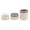 Stainless Steel Insulated Food Jar Double Layer 620ml Capacity Leak Proof Lid Insulated Food Container Wide Mouth Beige