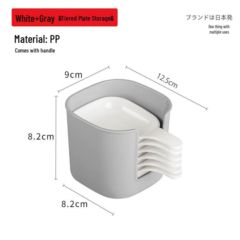 

Вант Приправы для барбекю Блюда: Уксус, Сухой, Тарелки для маринованных овощей - Компактный набор для дегустации и костей 6-Piece Seasoning Dish Set белый/серый