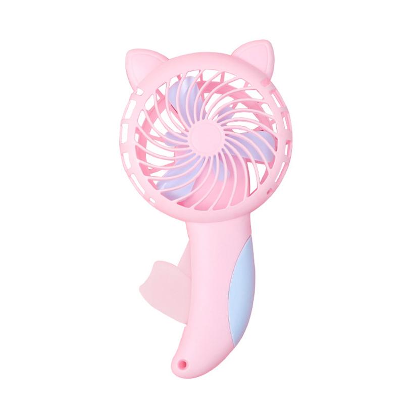 Manual Press Small Fan Hand Pressure Fan Personal Fan Handheld Cartoon Mini Portable Hand Fan For Kids Girls Women Man Outdoor