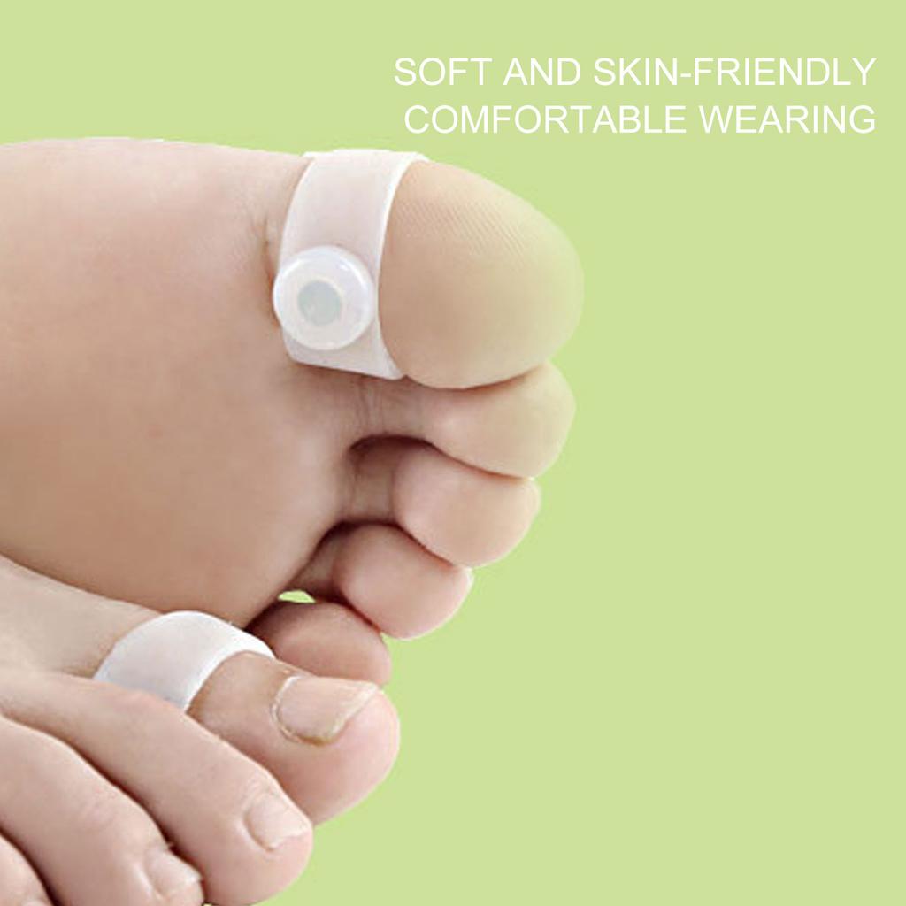 10 Pairs Magnetic Toe Ring Silicone High Elastic Soft Lose Weight Slimming Toe Ring
