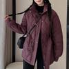 Fashion Winter Woman Parkas With Belt Loose Thick Warm Jackets Women's Coats