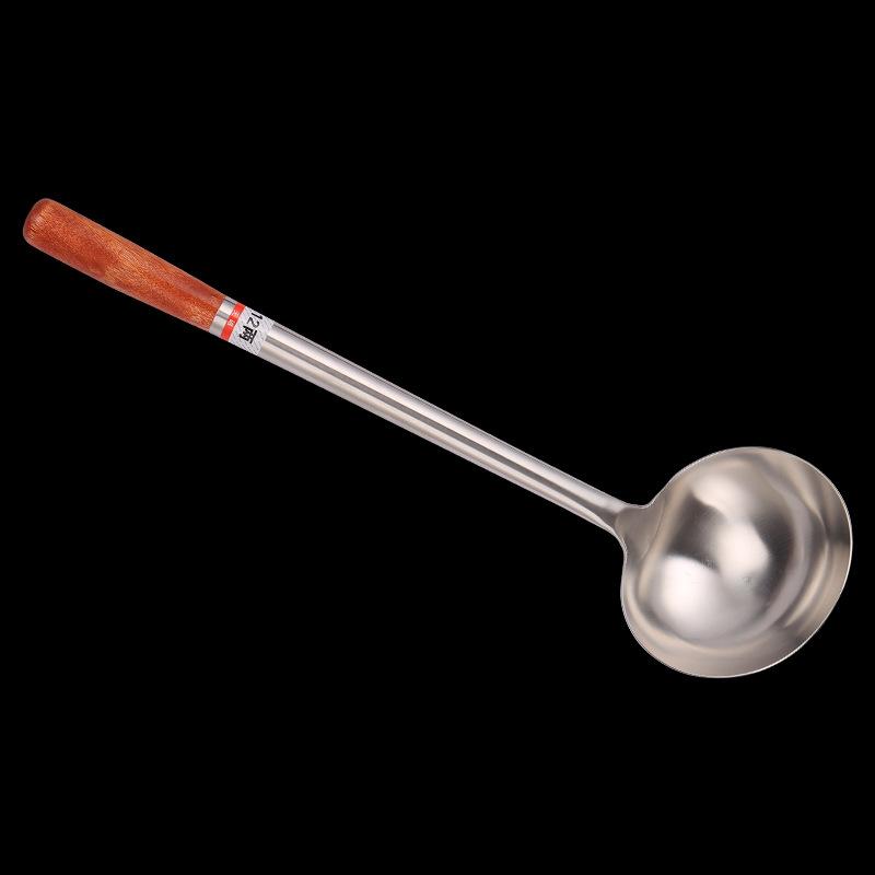 Stainless Steel Large Spatula for The Cafeteria, Wooden Handle, 1.5 Feet, Thickened and Lengthened Spatula, Chef's Wok, Wok, Strainer, Long Handle