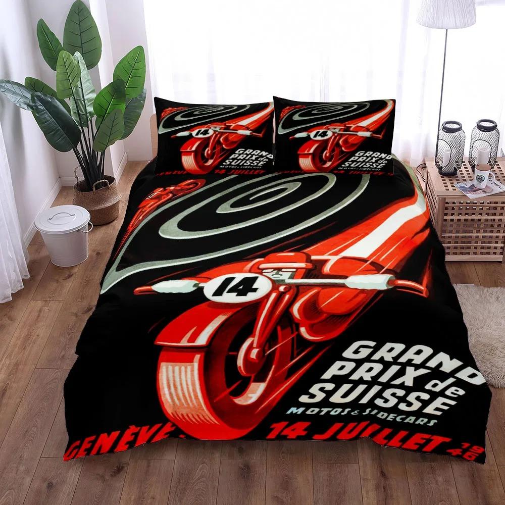 Motor Psyche Bettbezug-Set UK Einzel Doppel Queen King US Twin Full King Size Bettwäsche-Set