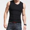 Vest Men's Solid Colour Sleeveless Round Neck Vest Slimming Bodybuilding Vest Undershirt