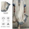 Robe Longue Maxi Style Européen d'Été pour Femmes Coupe Ample Mode Élégante Col Rond Imprimée
