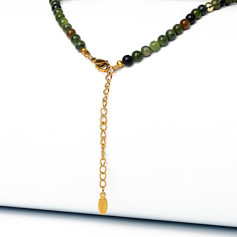 Reiki Nature Stones Necklaces for Women Fashion 4mm Bead Agates Quartz Crystal Lapis Lazuli Choker Men Female Jewelry Party Gift
