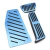 3pcs Car Accelerator Brake Footrest Pad Antislip Pedal Plate Set Aluminum Alloy Replacement for RAV4 XA50 2019‑2021