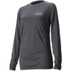 North Peak Women's Lightweight Long Sleeve Inner Shirt, Warm, Absorbent, Quick-Drying, Hollow Fiber, NP-8074 Black, WL