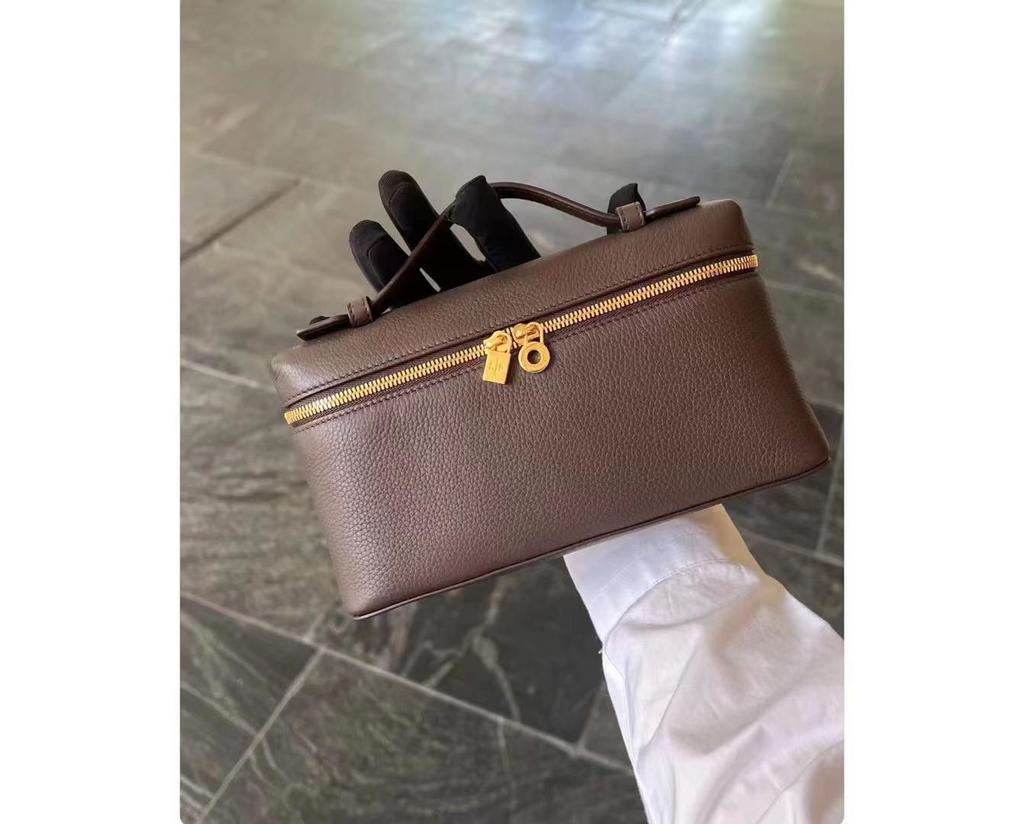 LP19 Złoty Lunchbox Torba Crossbody - Modna Jesień/Zima 2025 Torba na Ramię w Stylu Hong Kongu