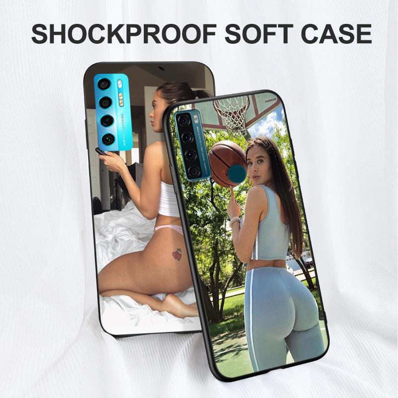Black Tpu Case For oneplus 8 pro 8t 9 9R Nord 2 ce N10 N100 N200 4G 5G  Lana Rhoades Sexy Girl