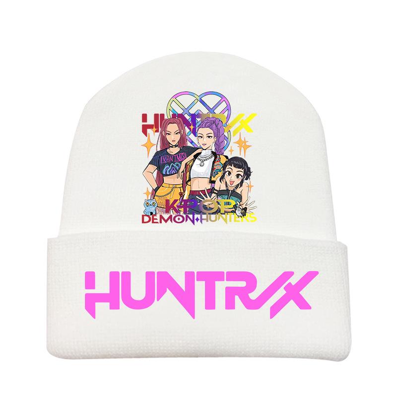 Peripheral Knitted Hat Curled Wool Hat Printed Doudou Hat Outdoor Cold Hat Adult