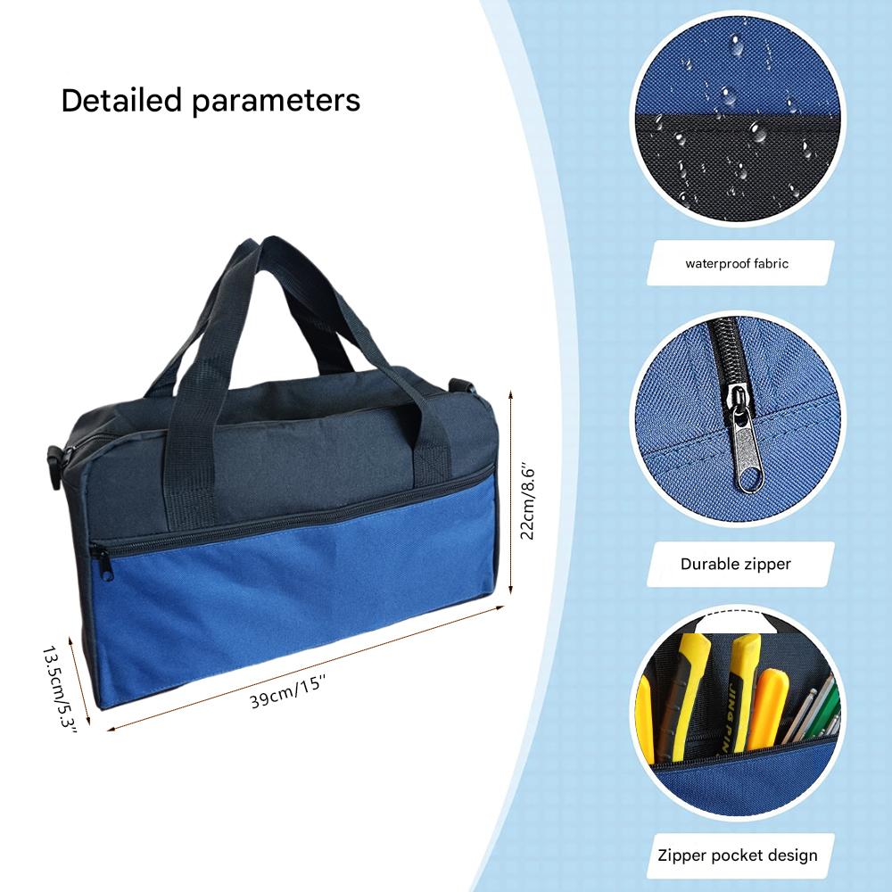 600D Oxford Cloth Electrician Tool Bag Large Capacity Waterproof Nylon Polyester Tote Organizer Vintage Customized Logo Outdoor