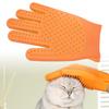 Pet Grooming Glove Silicone Double Sided Fast Frothing   Cat Hair Removal Glove for   and Short Hair